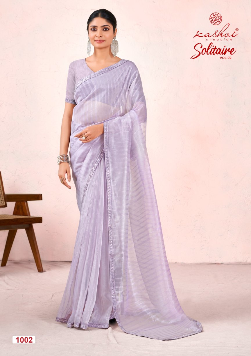 Organza Silk With Cut Work Saree