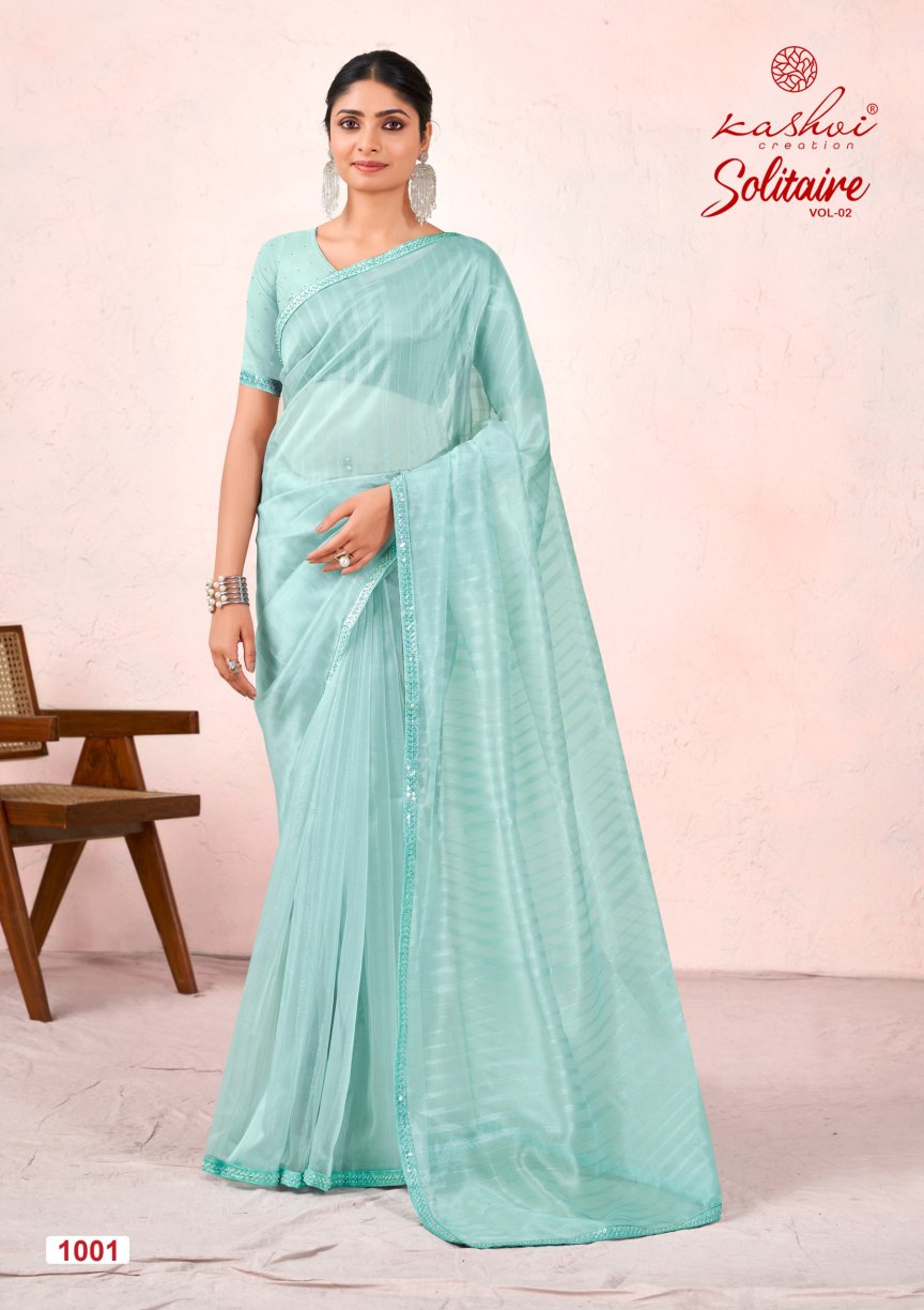 Organza Silk With Cut Work Saree