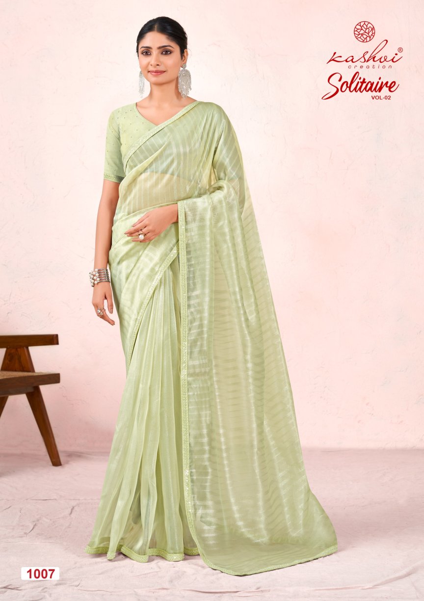 Organza Silk With Cut Work Saree