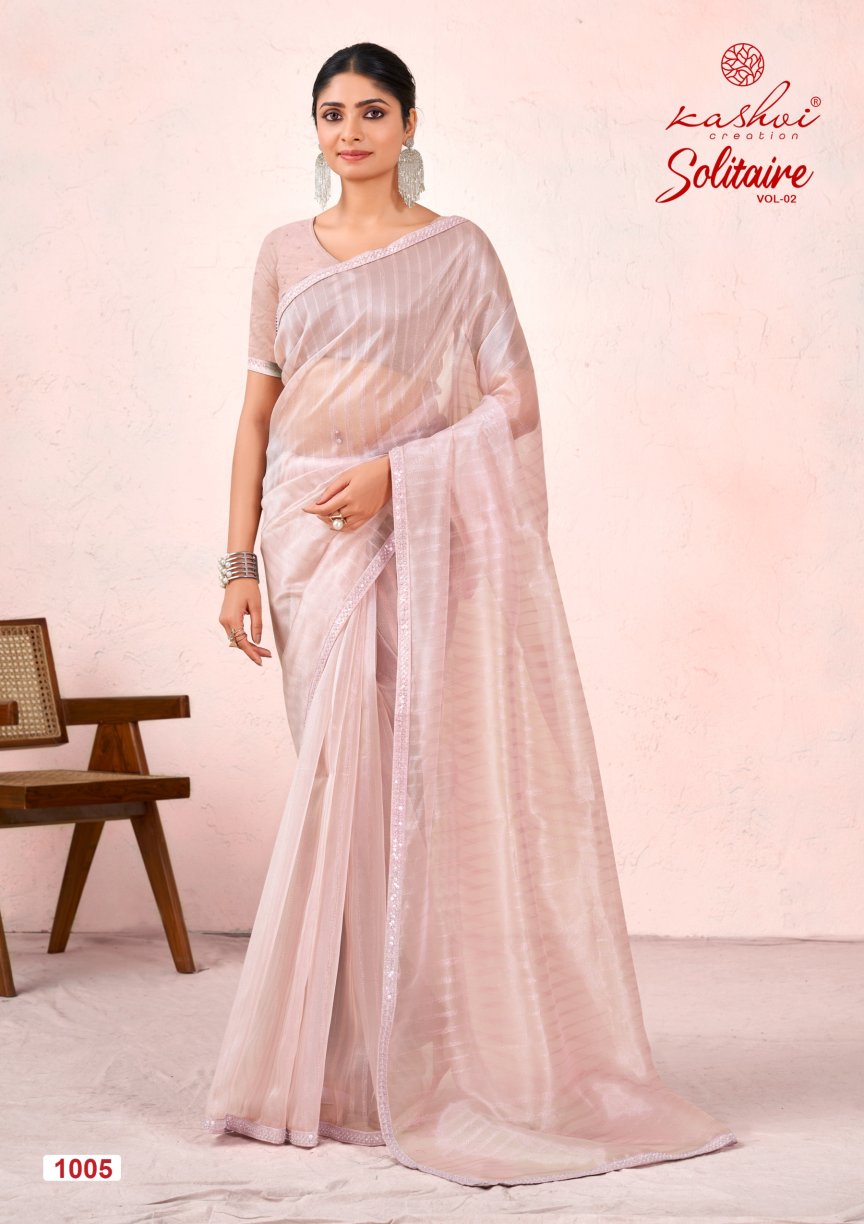 Organza Silk With Cut Work Saree