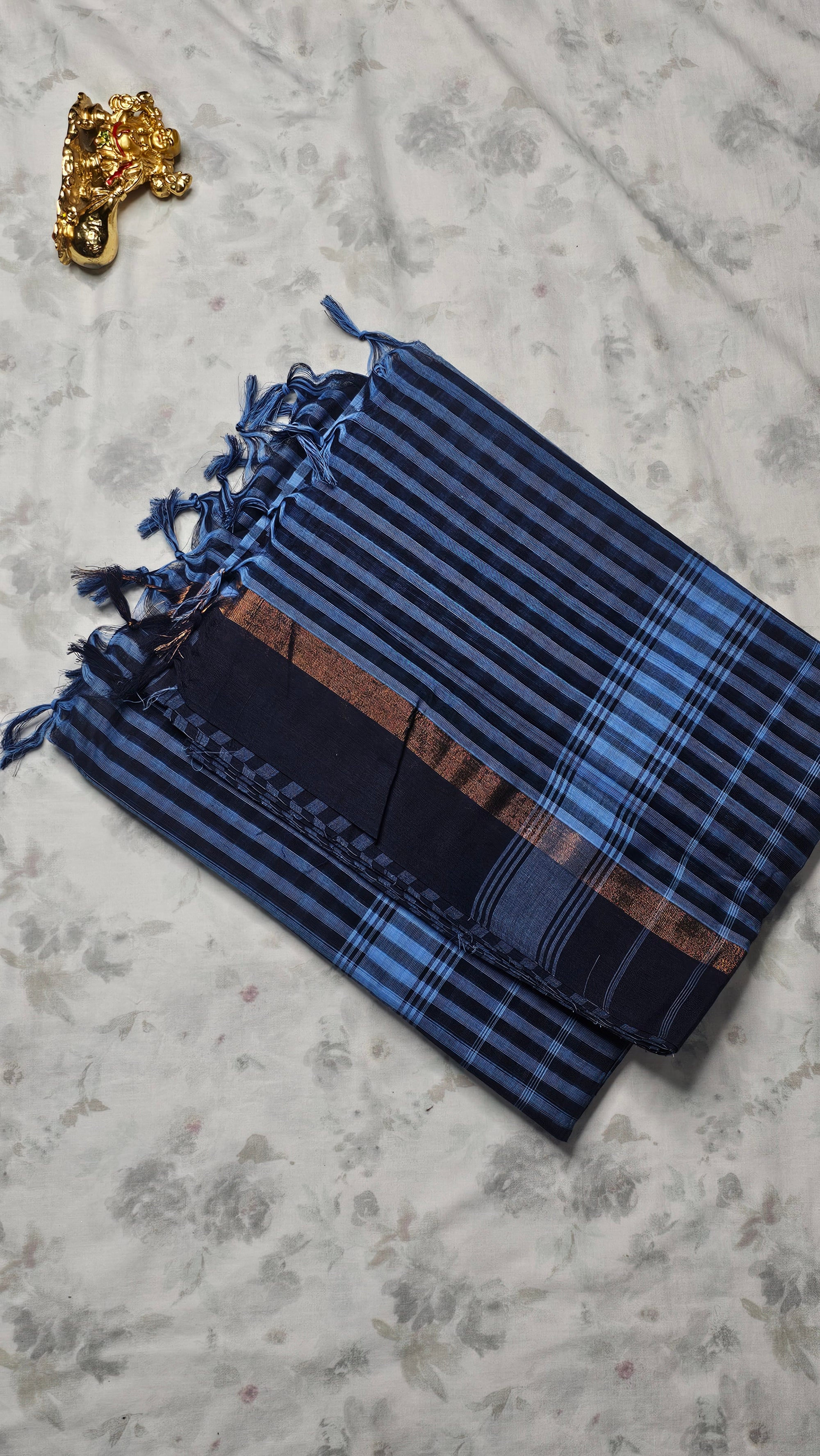 Pure Chettinad Cotton Saree – Handwoven Elegance from Tamil Nadu